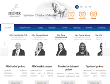 Tablet Screenshot of advokatijelinek.cz